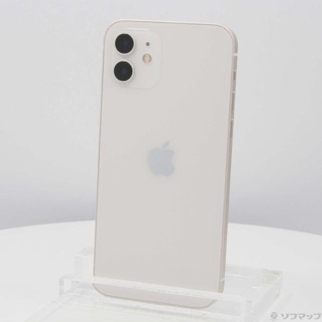 (中古)Apple iPhone12 128GB ホワイト MGHV3J/A SIMフリー(384-ud)