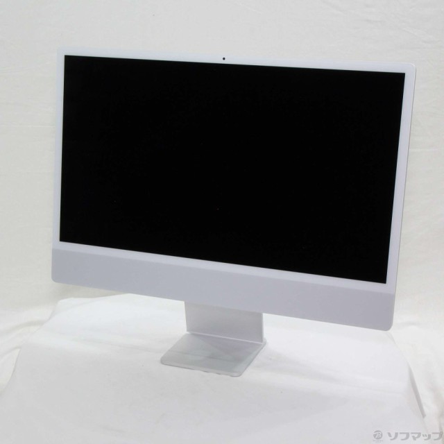 (中古)Apple iMac 24-inch Mid 2021 MGPC3J/A Apple M1 8コアCPU_8コアGPU 8GB SSD256GB シルバー (12.4 Monterey)(262-ud)