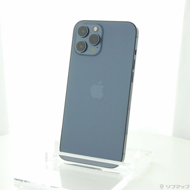 (中古)Apple iPhone12 Pro Max 256GB パシフィックブルー MGD23J/A SIMフリー(297-ud)