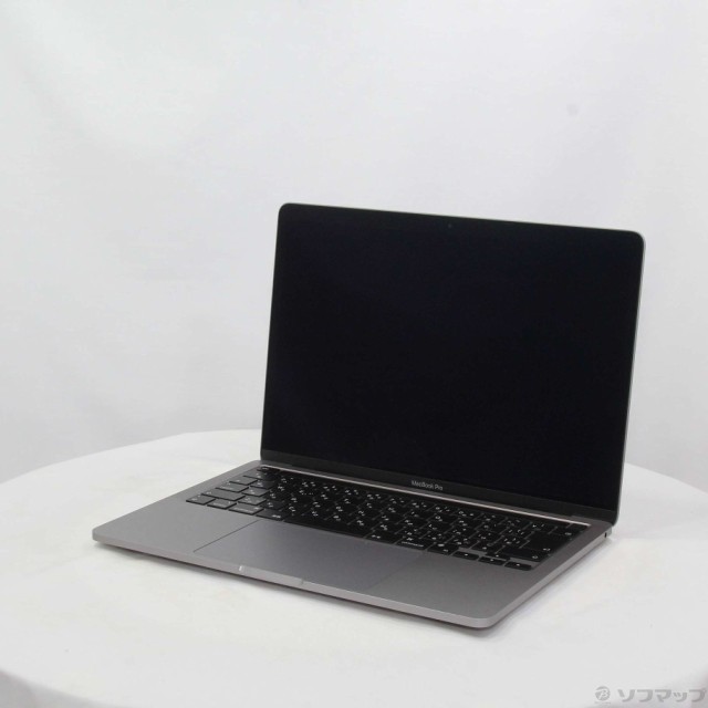 (中古)(展示品) MacBook Pro 13.3-inch Late 2020 MYD82J/A M1 8コアCPU_8コアGPU 8GB SSD256GB スペースグレイ (12.4 Monterey)(262-ud)