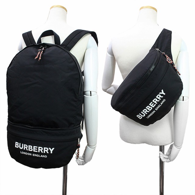 新品 バーバリー BURBERRY リュックサック ロゴプリント バックパック