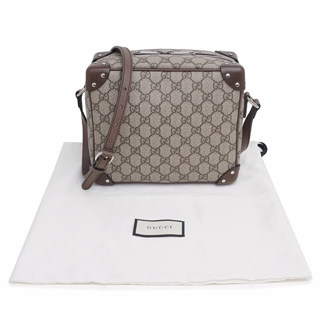 （新品・未使用品）グッチ GUCCI GGスプリームキャンバス レザー ディテール付き ショルダーバッグ 斜め掛け ベージュ ブラウン エボニーの通販はau PAY マーケット - ブランド