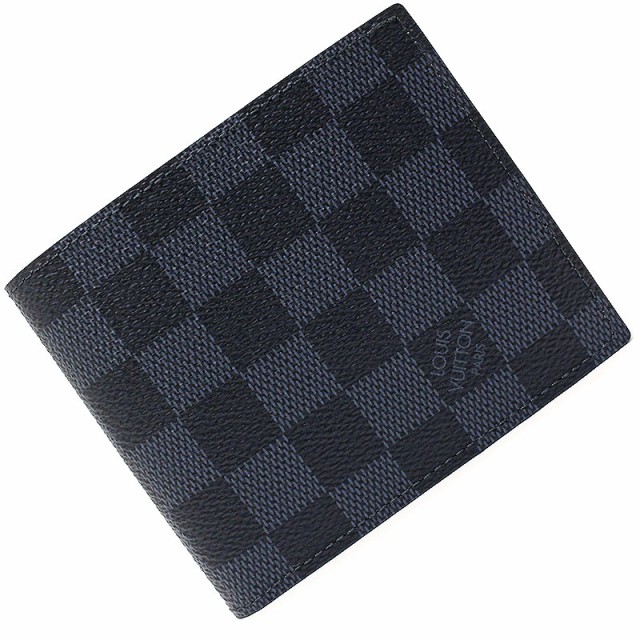 （新品・未使用品）ルイ ヴィトン LOUIS VUITTON ポルトフォイユ マルコNM 二つ折り財布 ダミエ コバルト ネイビー N63351 箱付