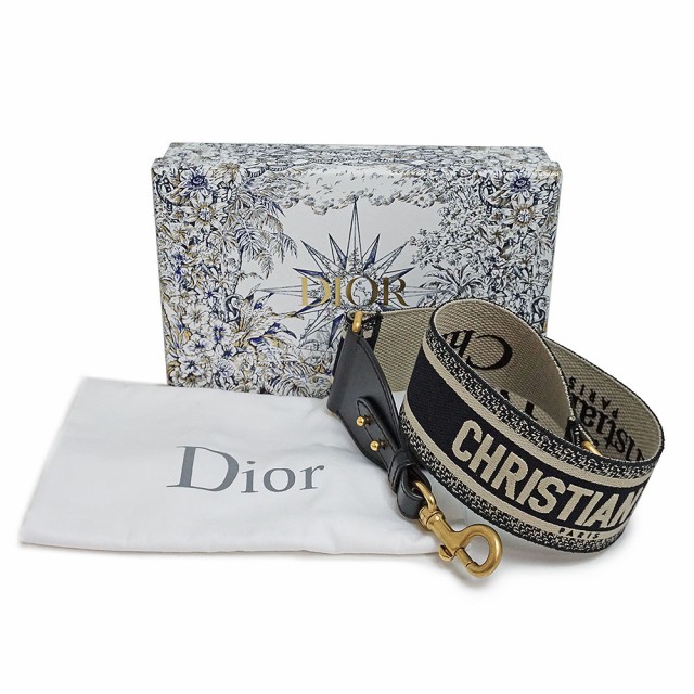 （新品・未使用品）クリスチャンディオール Christian Dior PARIS エンブロイダリー ショルダーストラップ キャンバス カーフ