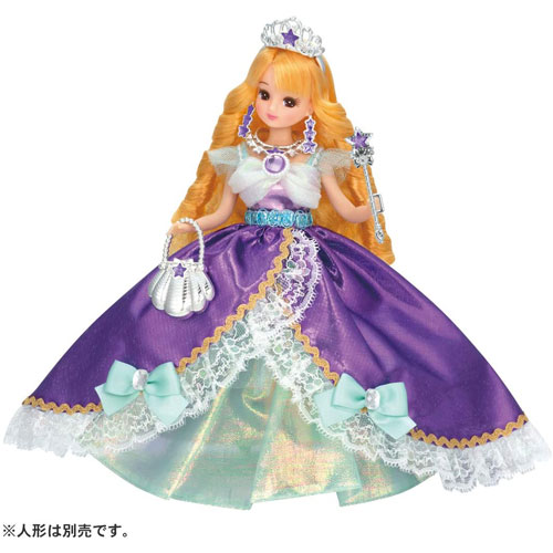 リカちゃん ゆめみるお姫さま マーメイドジュエルドレス 着せ替え人形用洋服 リカちゃん人形用 アクセサリー プリンセス お姫様
