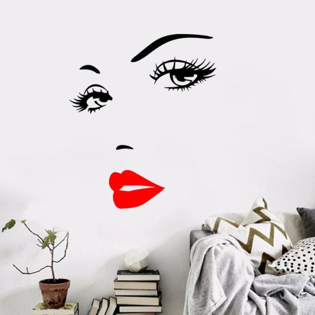 度付きメガネ ウォールステッカー 転写式 壁紙シール 女性の顔 フェイス 美人 ユニーク 面白い 窓 ガラス 壁シール おしゃれ 飾り付け ル 芍薬送料無料 インテリア 寝具 壁紙 装飾フィルム E Journal Uniflor Ac Id