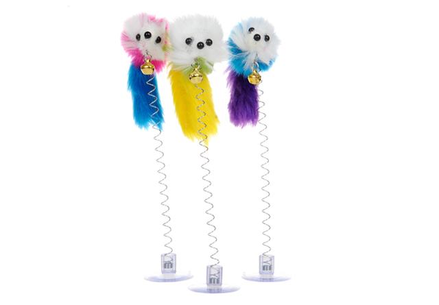 ねこ用おもちゃ ねずみのおもちゃ 猫 キャット ペット用品 ねこじゃらし カラフル すず 吸盤 音が鳴る 遊べる バネ 付の通販はau Pay マーケット プラスナオ 商品ロットナンバー