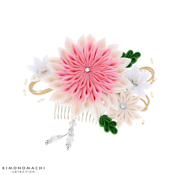 Prices Down 成人式 髪飾り つまみ細工髪飾り 白 ピンク 剣つまみ つまみ細工髪飾り 卒業式の袴にも 振袖 成人式ss1909wkkの通販はau Wowma ワウマ 京都きもの町 商品ロットナンバー