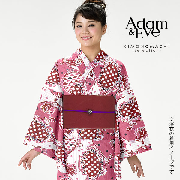 大特価得価 Adam&Eve 変わり織り浴衣 ss2106ykl10の通販はau PAY マーケット - 京都きもの町|商品ロットナンバー:317123181 浴衣単品「ピンク ゆらぎ縞に水玉」ブランド浴衣単品 レディース 浴衣単品 驚きの安さ