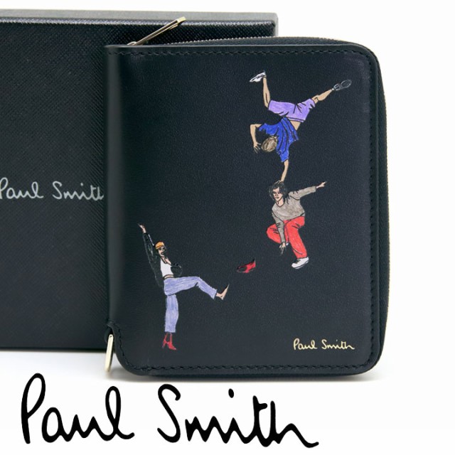 最安値挑戦 ポールスミス 財布 Paul Smith 二つ折り財布 小銭入れなし レディース メンズ レザー ブラック マルチカラー ダンサー M1a 6702 Fdance P 21新作モデル Www Bnooon Com