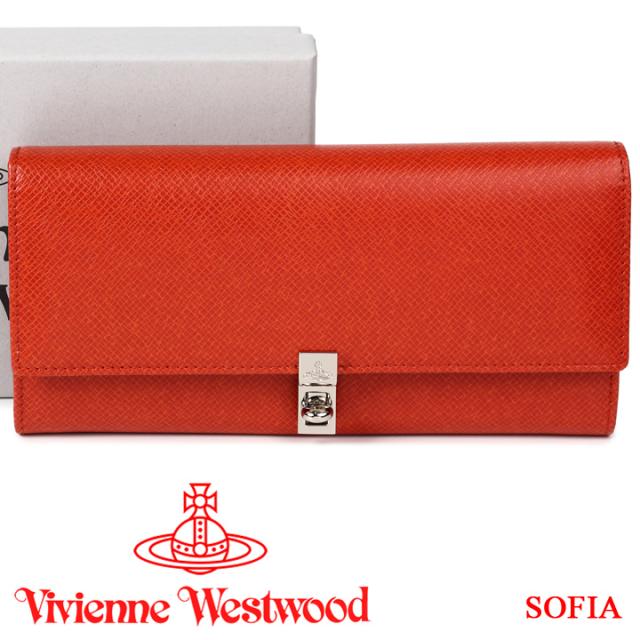 ヴィヴィアンウエストウッド 長財布 ヴィヴィアン Vivienne Westwood レディース 財布 Sofia Orange メンズ 信頼 オレンジ