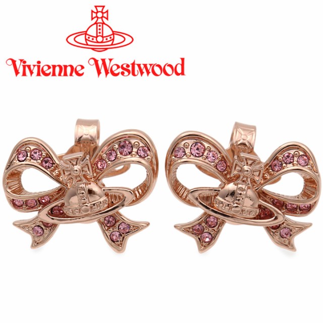 予約販売品 ヴィヴィアンウエストウッド ピアス リボン レディース Vivienne Westwood ヴィヴィアン ゲイルピアス ピンクゴールド 特売 Bnooon Com