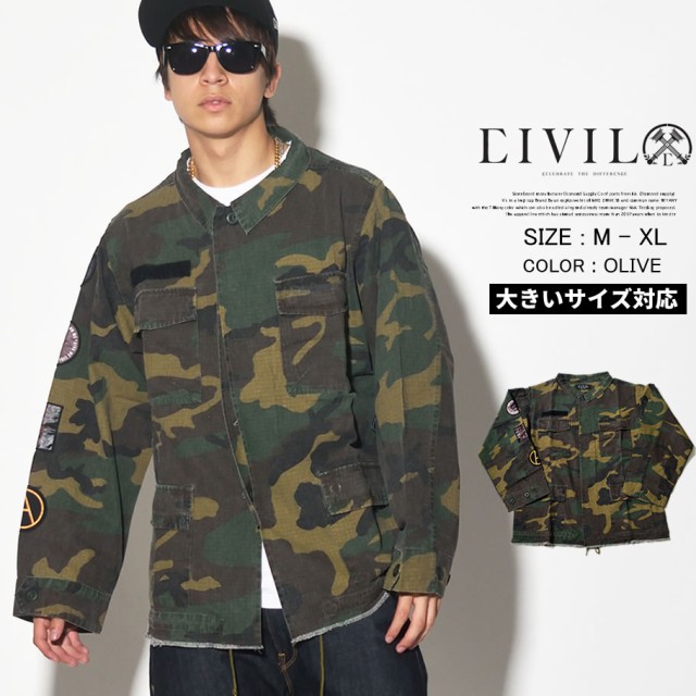 福袋セール Civil シビル ジャケット メンズ Civil ミリタリー 迷彩 メンズ カモ B系 ファッション ミリタリー スケーター ヒップホップ ストリート系 美川町 8d3452f2 Merrilyorsini Com