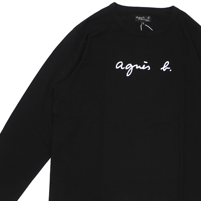 大注目 新品 アニエスベー オム Agnes B Homme Ts Logo L S Tee 長袖tシャツ Black ブラック 黒 Tops 超特価激安 Www Bayounyc Com