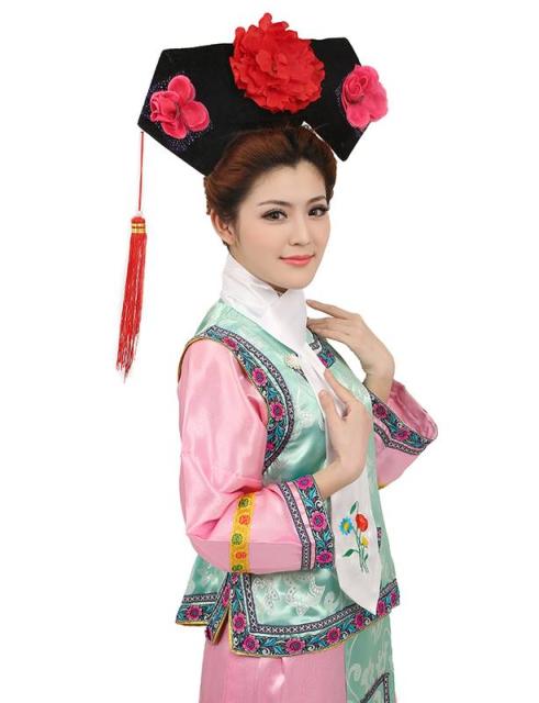 信頼 中華古装 清朝王妃皇女服 チャイナドレス 髪飾り付き 3サイズ Bタイプ 美しい Goodthree Jp