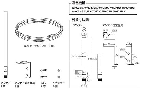 速達メール便 Maspro ニター ワイヤレス Hdカメラセット用 アンテナ延長ケーブルセット Whc A5c メーカー取寄 高い品質 Ggjapan Jp