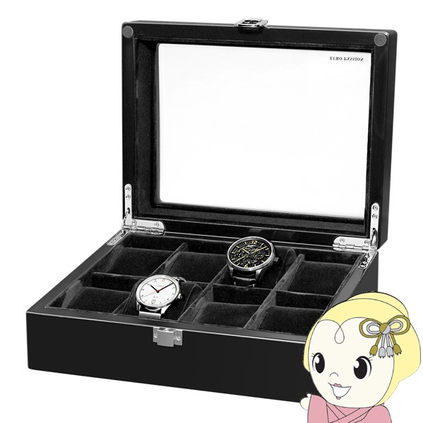 EURO PASSION WATCH WINDER（ユーロパッション ウォッチワインダー）コレクションボックス 収納本数：8本 A374-BK