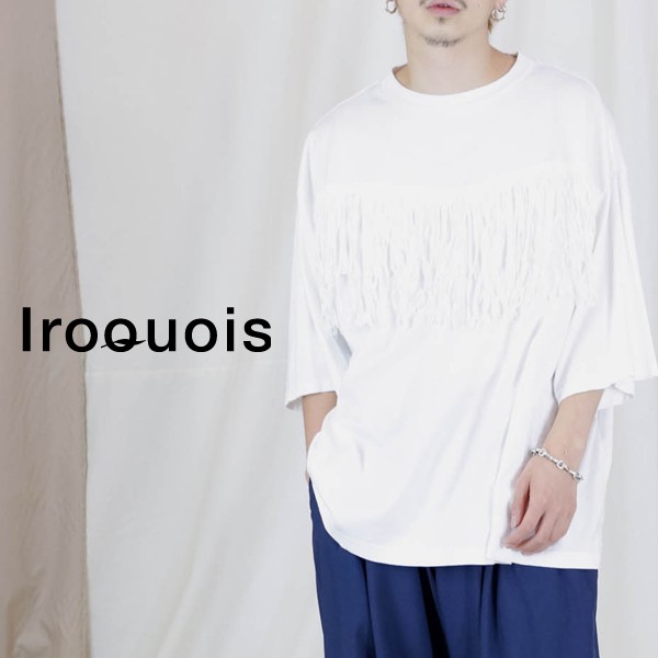 再再販 セール Tシャツ メンズ 半袖 ブランド イロコイ Iroquois ビッグシルエット ビッグtシャツ 無地 おしゃれ フリンジ カジュアル トップス 人気商品再入荷 Centrodeladultomayor Com Uy