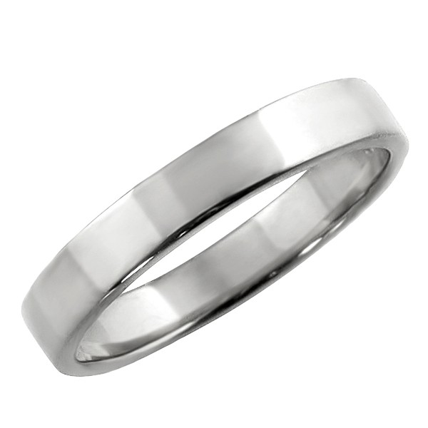 平打ちリング 3mm幅 18金 指輪 レディース K18 ゴールド シンプル フラット リング 結婚指輪 ペアリング 日本製 送料無料の通販は