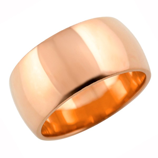 甲丸リング 10mm幅 10金 指輪 メンズ K10 ゴールド シンプル 甲丸 リング 結婚指輪 ペアリング 日本製 送料無料の通販はau