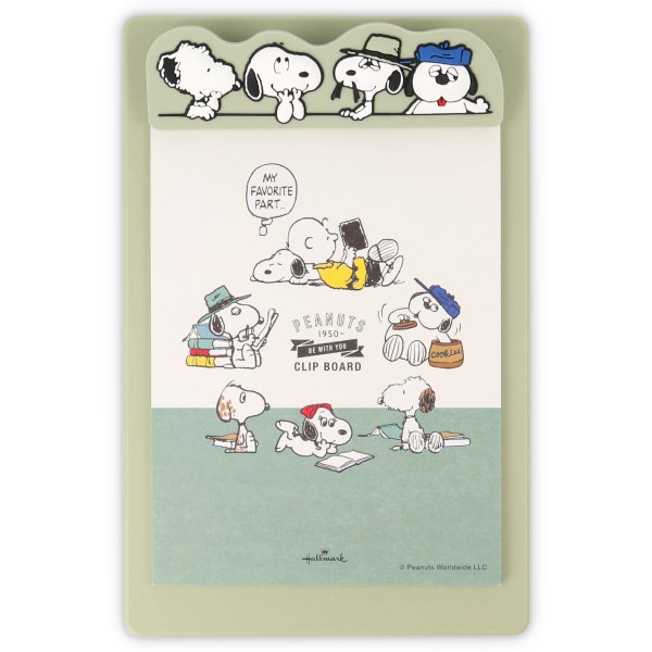 限定 クリップボード スヌーピー Be With You グリーン Efm 786 953 ホールマーク メール便ok