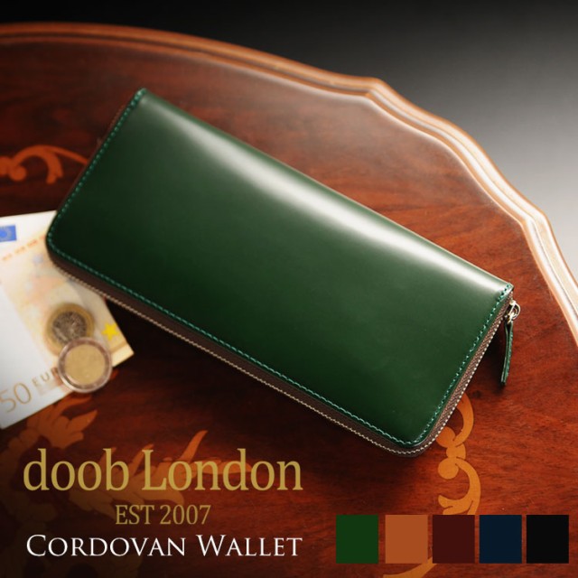 人気特価激安 長財布 メンズ コードバン 財布 Doob London ブランド ラウンドファスナー 本革 薄型 スリム 全5色 No Mens 1 魅力的な Centrodeladultomayor Com Uy