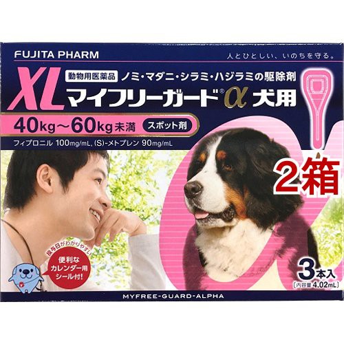 保障できる 動物用医薬品 マイフリーガードa 犬用 40 60kg未満 Xl 3本入 2箱セット 犬用 おしゃれ Carlavista Com