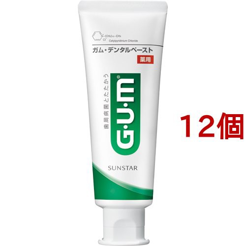 ガム G U M デンタルペースト 120g 12個セット 歯周病 知覚過敏用