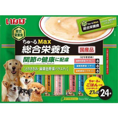 いなば 犬用ちゅ るmax 総合栄養食 とりささみ 緑黄色野菜バラエティ 27g 24本入 ドッグフード ウェットフード の通販はau Pay マーケット 爽快ドラッグ 商品ロットナンバー