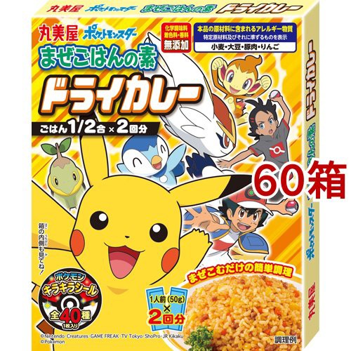 激安 即納 丸美屋 ポケットモンスター まぜごはんの素 ドライカレー 100g 60箱セット 混ぜご飯 炊込みご飯の素 超美品 Plazalasamericasatl Com