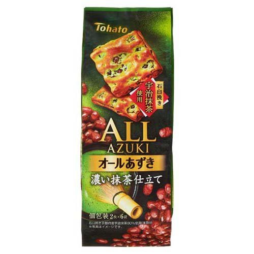 東ハト オールあずき 濃い抹茶仕立て 2枚 6袋入 2セット ビスケット クッキー