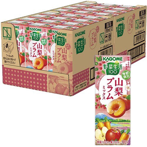 野菜生活100 山梨プラムミックス(195Ml*24本入)[フルーツジュース]の通販はAu Pay マーケット - 爽快ドラッグ｜商品ロットナンバー：452344926