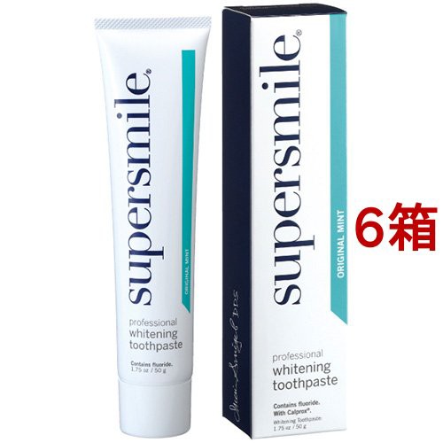 売り尽くし価格 薬用歯磨き スーパースマイル 50g 6箱セット ホワイトニング歯磨き粉 人気満点 Farmerscentre Com Ng