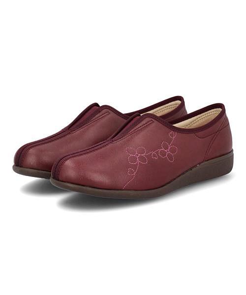 72時間限定タイムセール カイホシュギ コンフォートシューズ スリッポン ヒール レディース 快歩主義 L151 ワイン 売れ筋 Carlavista Com