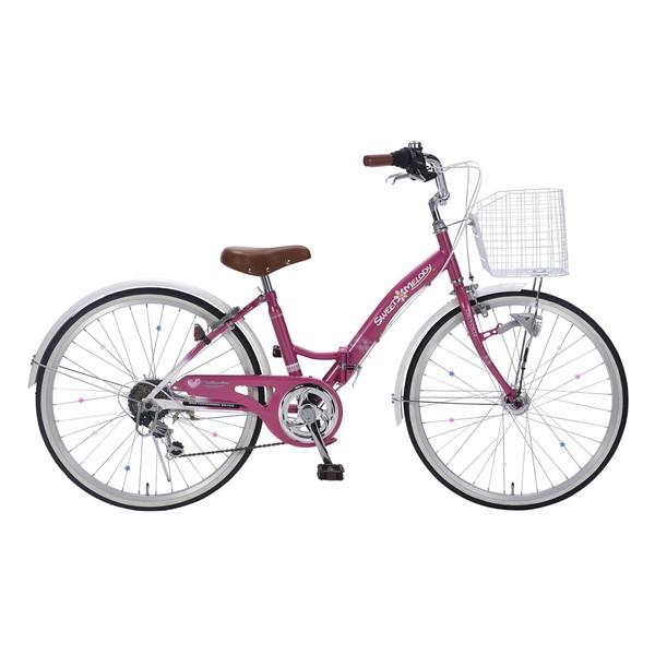 超安い マイパラス M 804f Pk ローズピンク 折り畳み子供用自転車 24インチ 6段変速 メーカー直送 子ども用自転車 Sutevalle Org