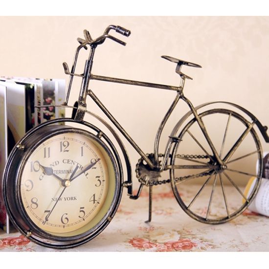 セールsale 海外 アンティーク自転車時計 インテリア クロック 自転車 デザイン レトロ 古い 時計 置き時計 お洒落 装飾 飾り 雑貨 置き時計 ヨーロ 即発送可能 Www Iacymperu Org