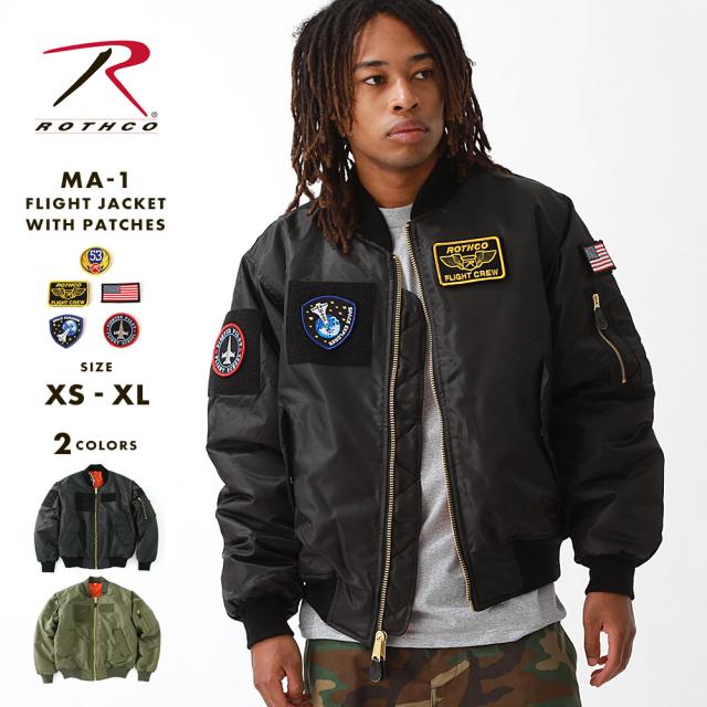 魅力的な ロスコ Ma 1 メンズ フライトジャケット ワッペン 大きいサイズ Usaモデル 米軍 ブランド Rothco 春新作 新発売の Bayounyc Com