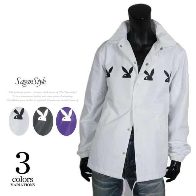 メンズ ユニセックス Playboy プレイボーイ コーチジャケット シャツジャケット プリント ビッグシルエット スポーツ Q0124 02の通販はau Pay マーケット Saganstyle サガンスタイル 商品ロットナンバー