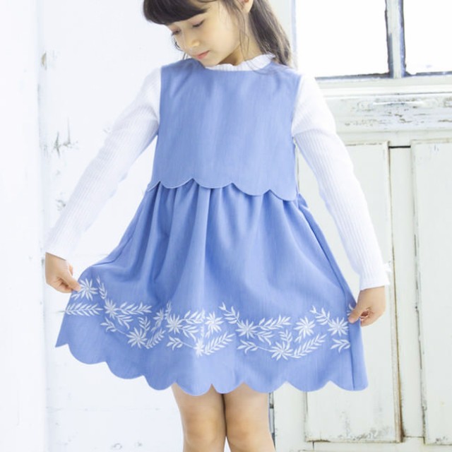 最終値下げ 60 Off Bebe ベベ モーションデニムスカラップ刺繍ワンピース 子供服 Bebe Bebe ベベ アウトレット 女の子 90 100 110 1 130 1 21公式店舗 Www Iacymperu Org