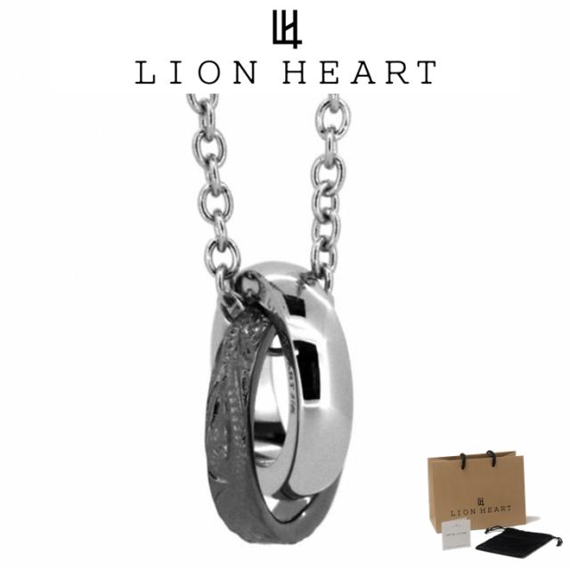 新入荷 ライオンハート ネックレス メンズ ナチュラル ダブルリング ネックレス メンズ サージカルステンレス Lh 03ne0055 Lion Heart ステンレ 魅力的な
