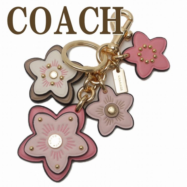 安いそれに目立つ コーチ Coach キーホルダー レディース キーリング バッグチャーム 花 桜 ピンク レザー C1687implp ネコポス ブランド 人気 週間ランキング１位獲得 Majconsults Com