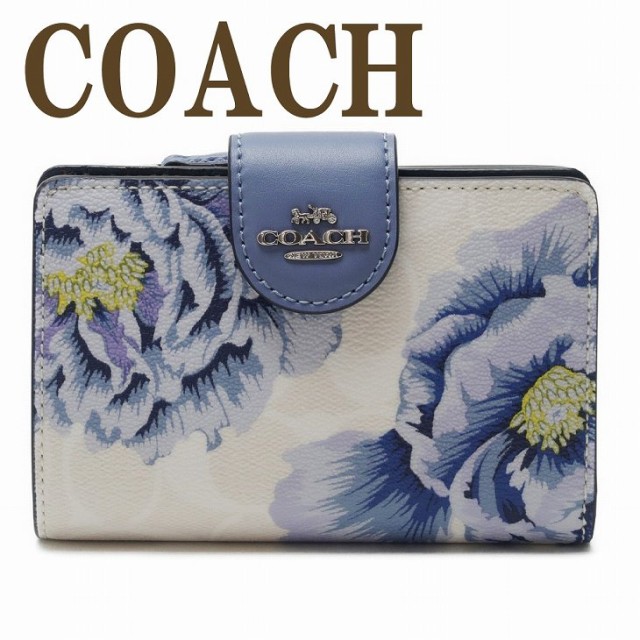 在庫あり 即納 コーチ Coach 財布 レディース 二つ折り財布 花柄 シグネチャー C3453svron ブランド 人気 Hokkaidoizakaya Id