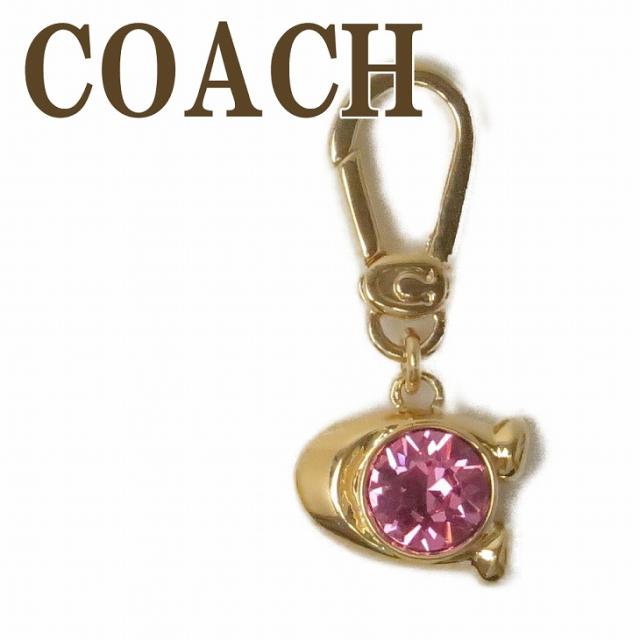 在庫あり 即納 コーチ Coach キーホルダー チャーム アクセント キーリング Cロゴ アクセサリー ピンク gld650 ブランド 人気 日本未入荷 入手困難 Pkha Gov Pk