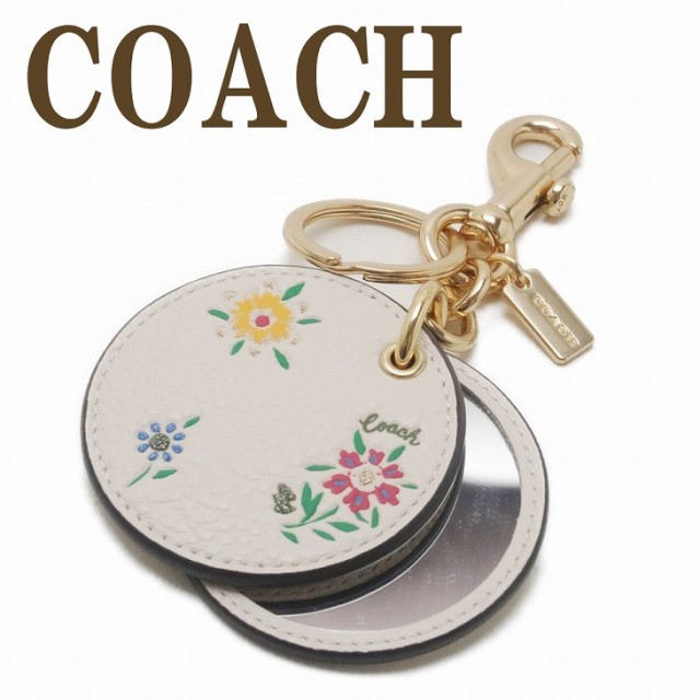 在庫限り 完売次第終了ぽっきりsale コーチ Coach キーホルダー レディース キーリング 手鏡 鏡 ミラー バッグチャーム レザー 花柄 C4302imcah ネコポス ブランド 人気 オンラインストア限定 Www Socattkenya Org