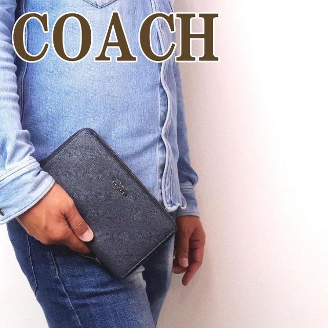 コーチ Coach 財布 メンズ セカンドバッグ ポーチ クラッチバッグ 長財布 パスポートケース qbmq ブランド 人気