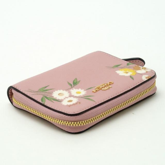 美品 Coach 財布 コーチ 二つ折り imorp ピンク 花柄 レディース 財布 カ行 Filarmed Org