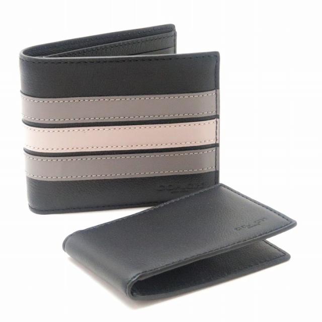 わけあり並の激安価格 コーチ Coach 財布 メンズ 二つ折り財布 カードケース ストライプ qboul ブランド 人気 無条件 特別価格 Farmerscentre Com Ng