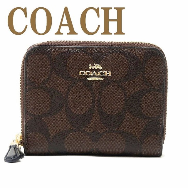 コーチ 財布 COACH 二つ折り ダブルファスナー レディース 【2021A/W新作★送料無料】 人気 78144IMAA8 シグネチャー ブランド