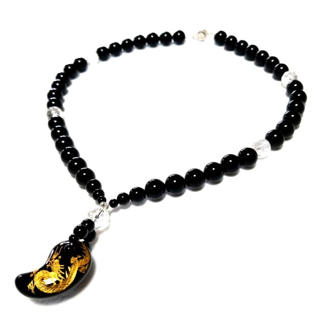 超美品 金龍 勾玉 オニキス カット 水晶 数珠 メンズ レディース ネックレス 送料無料 パワーストーン 天然石 金運 健康 恋愛 仕事運 開 60 Off Bayounyc Com