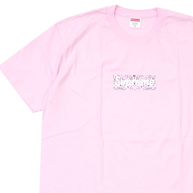 シュプリーム Supreme Bandana Box Logo Tee バンダナ ボックスロゴ Tシャツ Light Pink ピンク 半袖t